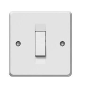 Tenby 10A 1 WAY Light Switch